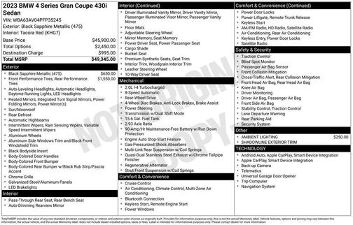 2023 BMW 430 Gran Coupe i