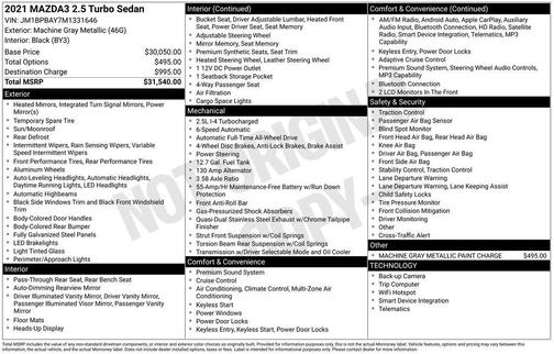 2021 Mazda Mazda3 2.5 Turbo AWD