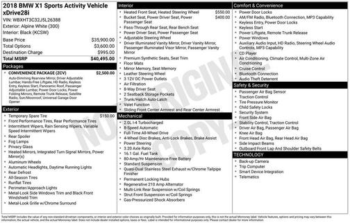 2018 BMW X1 xDrive28i