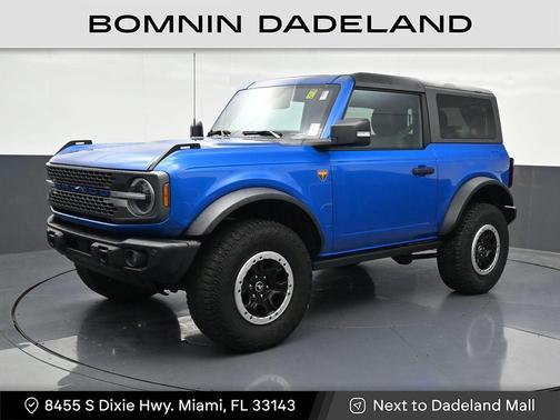 Blue Metallic 2022 Ford Bronco Badlands