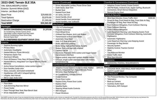 2023 GMC Terrain SLE