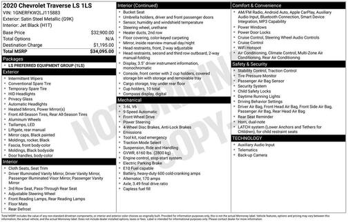 2020 Chevrolet Traverse LS