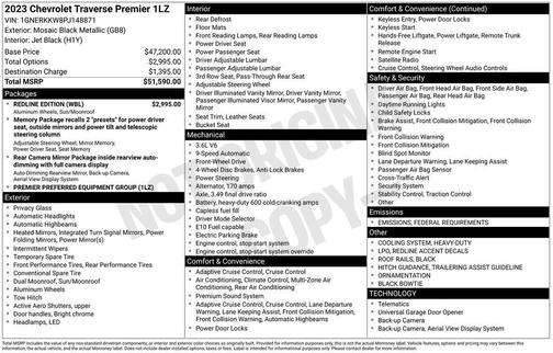2023 Chevrolet Traverse Premier