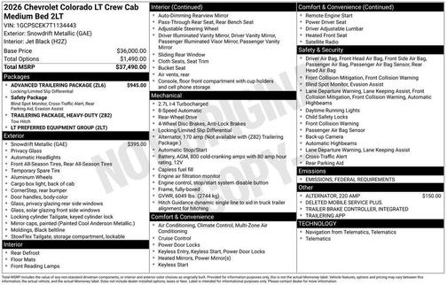 2026 Chevrolet Colorado LT