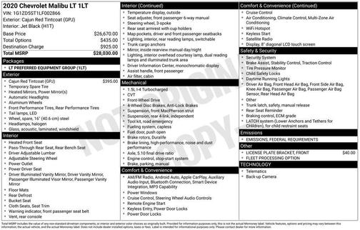 2020 Chevrolet Malibu LT