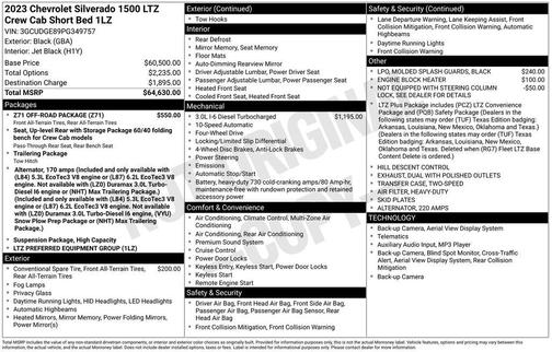 2023 Chevrolet Silverado 1500 LTZ