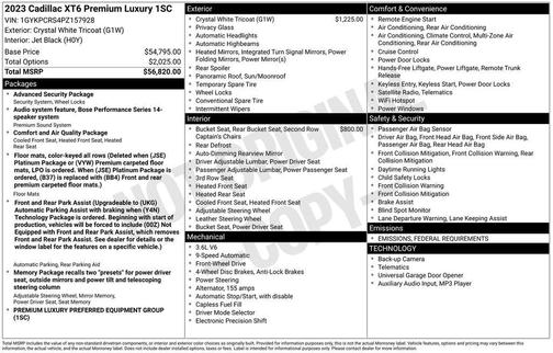 2023 Cadillac XT6 Premium Luxury FWD