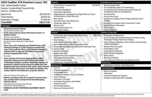 2023 Cadillac XT6 Premium Luxury FWD
