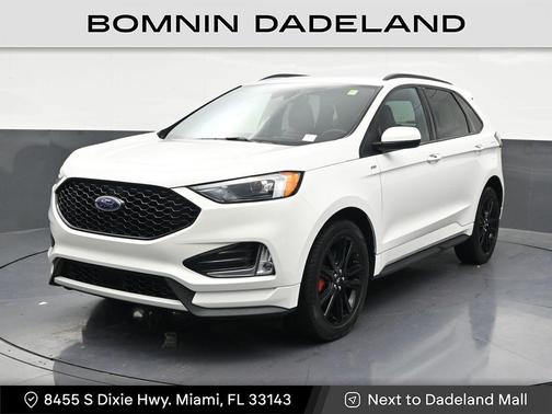 Star White Metallic Tri-Coat 2024 Ford Edge ST Line