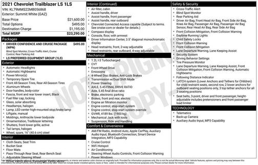 2021 Chevrolet Trailblazer LS