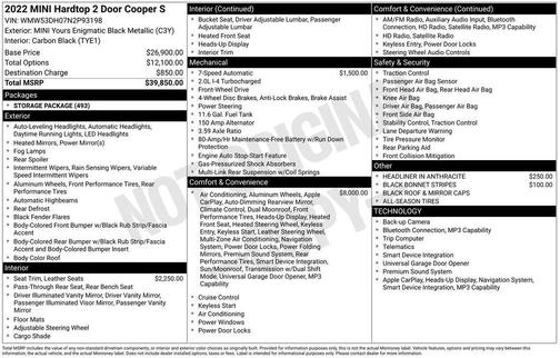 2022 MINI Hardtop Cooper S