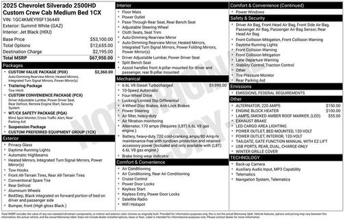 2025 Chevrolet Silverado 2500 Custom