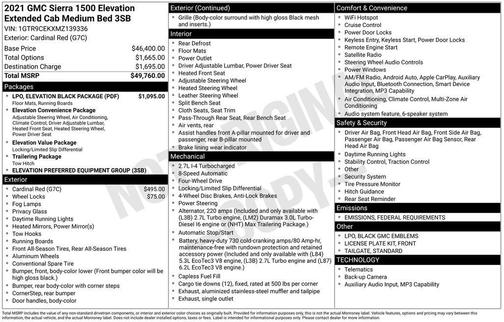 2021 GMC Sierra 1500 Elevation