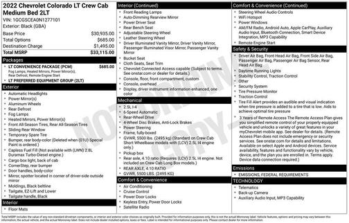 2022 Chevrolet Colorado LT