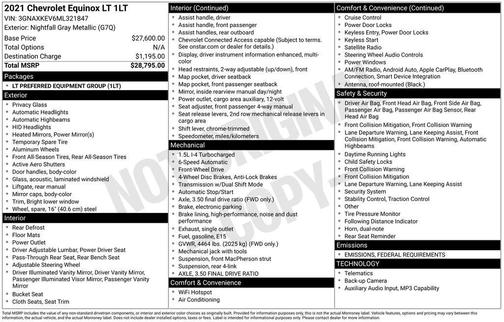 2021 Chevrolet Equinox 1LT