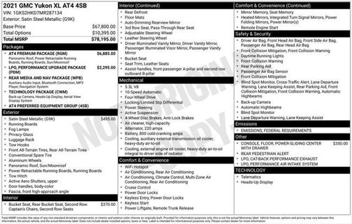 2021 GMC Yukon XL AT4