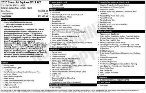 2025 Chevrolet Equinox EV LT