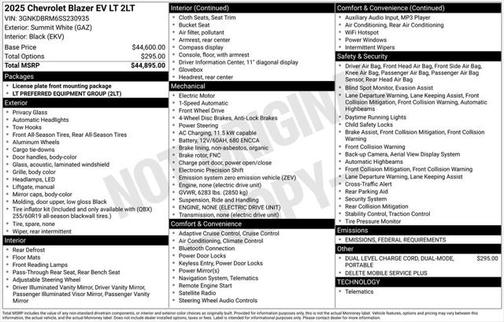 2025 Chevrolet Blazer EV AWD LT