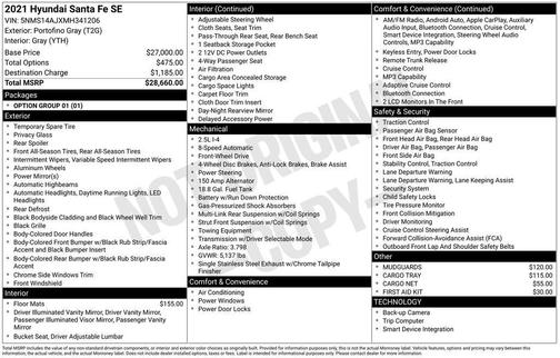 2021 Hyundai SANTA FE SE