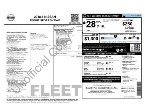 2018 Nissan Rogue Sport SV