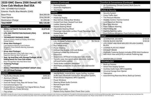 2020 GMC Sierra 2500 Denali