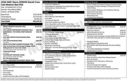 2026 GMC Sierra 3500 Denali