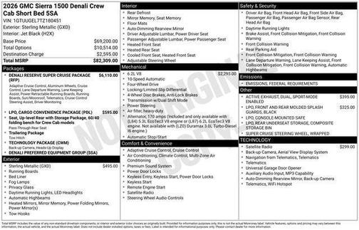 2026 GMC Sierra 1500 Denali