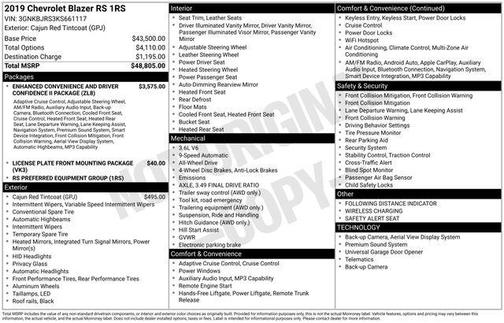 2019 Chevrolet Blazer RS