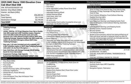 2025 GMC Sierra 1500 Elevation