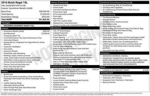 2016 Buick Regal Turbo