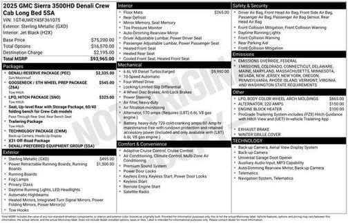 2025 GMC Sierra 3500 Denali