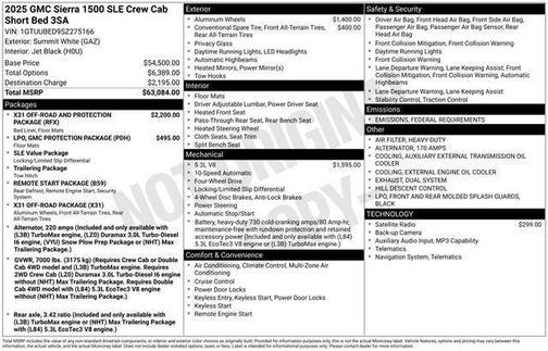2025 GMC Sierra 1500 SLE