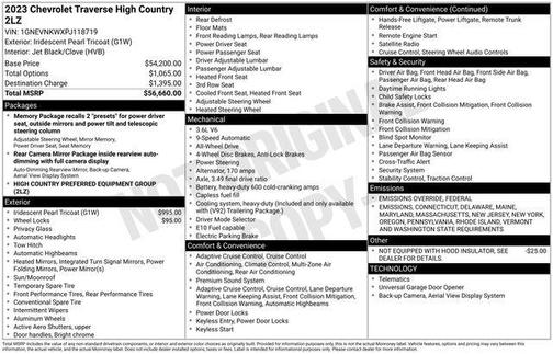 2023 Chevrolet Traverse High Country