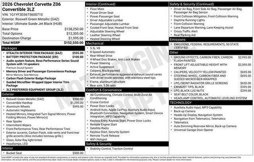 2026 Chevrolet Corvette Z06