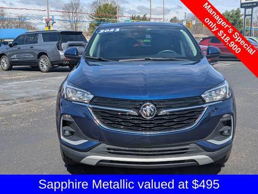 Sapphire Metallic 2023 Buick Encore GX Preferred