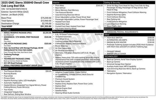 2025 GMC Sierra 3500 Denali