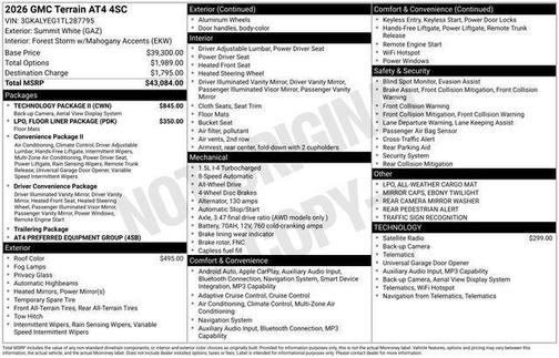 2026 GMC Terrain AWD AT4