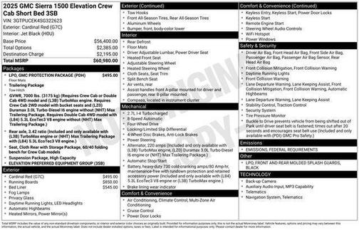 2025 GMC Sierra 1500 Elevation