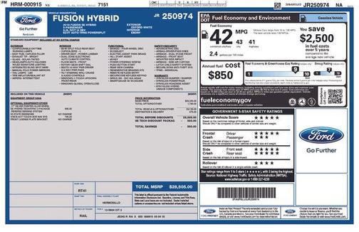 2018 Ford Fusion Hybrid SE