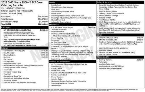 2023 GMC Sierra 3500 SLT