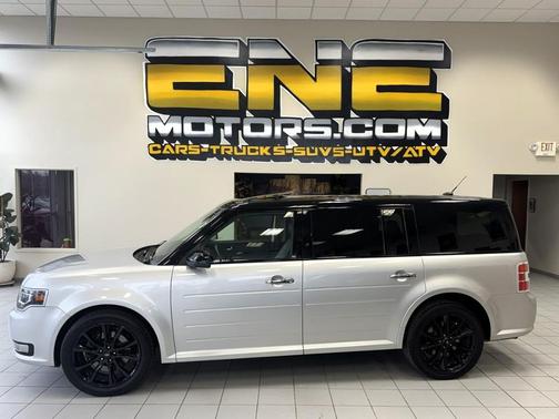 White Platinum Tri-Coat Metallic 2019 Ford Flex Limited