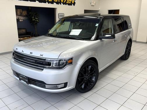 White Platinum Tri-Coat Metallic 2019 Ford Flex Limited