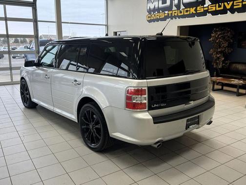 White Platinum Tri-Coat Metallic 2019 Ford Flex Limited
