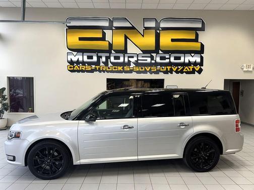 White Platinum Tri-Coat Metallic 2019 Ford Flex Limited