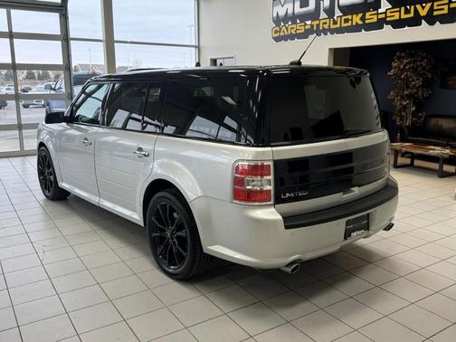White Platinum Tri-Coat Metallic 2019 Ford Flex Limited