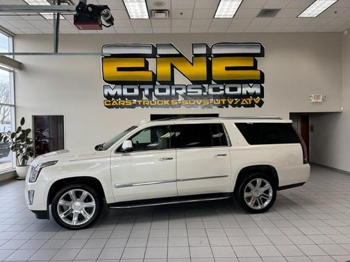 White Diamond Tri-Coat 2015 Cadillac Escalade ESV Premium