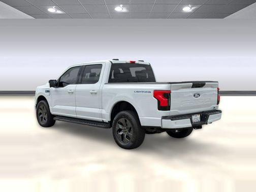 Space White Metallic 2025 Ford F-150 Lightning Flash
