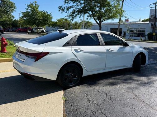 Lunar White 2023 Hyundai ELANTRA HEV Blue