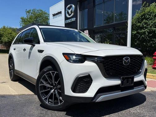 Rhodium White Premium 2025 Mazda CX-70 PHEV Premium Package