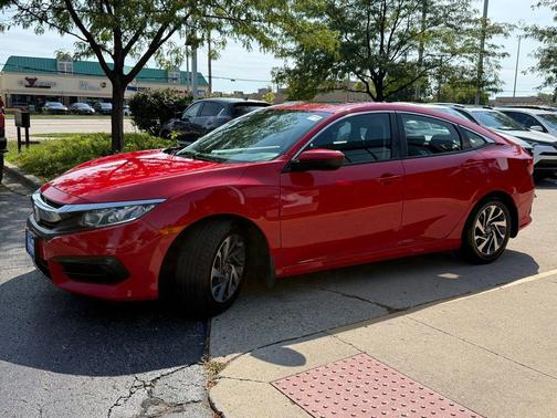 Red 2017 Honda Civic EX